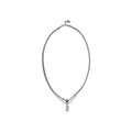 Collier Alexander McQueen en laiton argenté