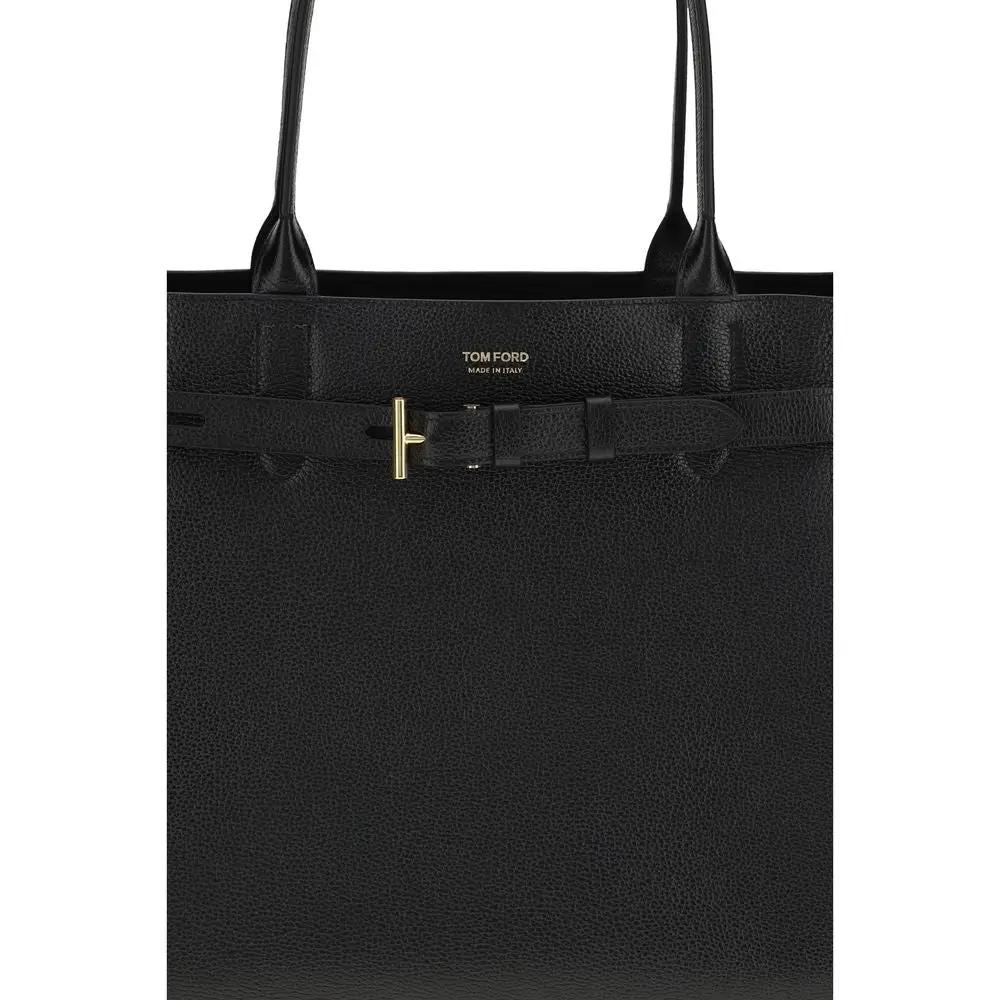 Sac bandoulière Tom Ford Bos Taurus en cuir de veau noir