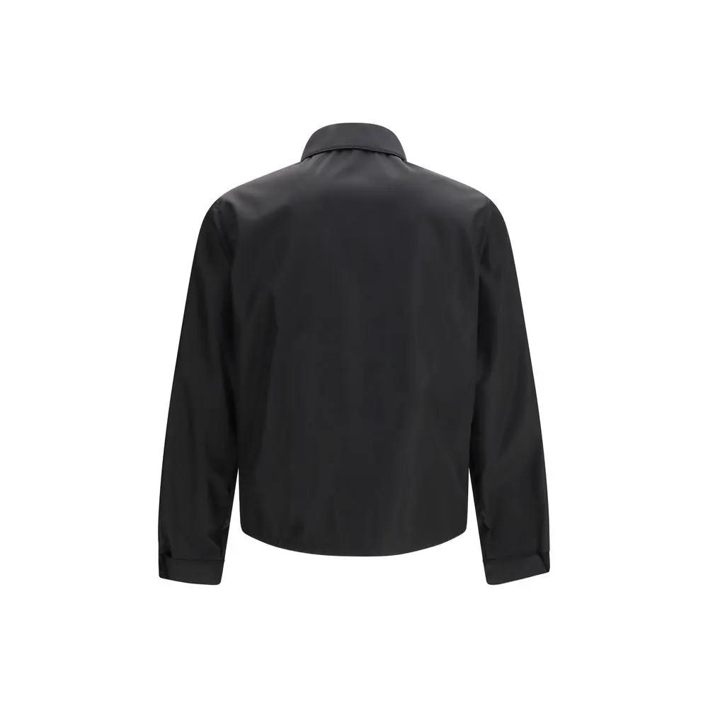 Veste longue Prada en polyamide recyclé noir