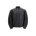 Gucci Black Calf Leather Bos Taurus Biker Jacket