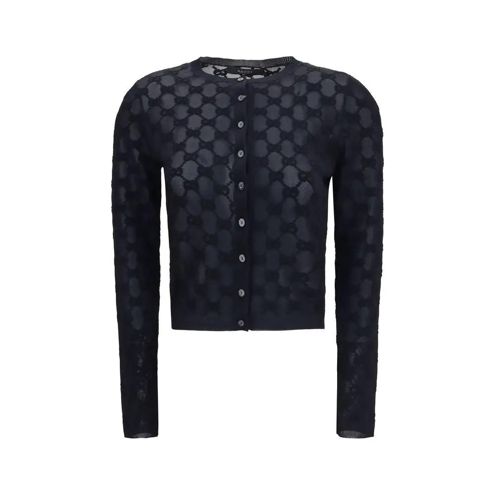 Cardigan Gucci en viscose noir