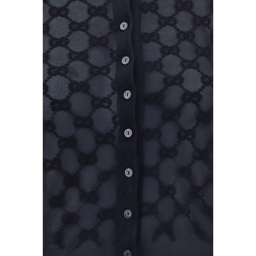 Cardigan Gucci en viscose noir
