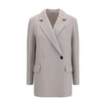 Brunello Cucinelli Brunello Cucinelli White Wool Oves Aries Full-Length Jacket
