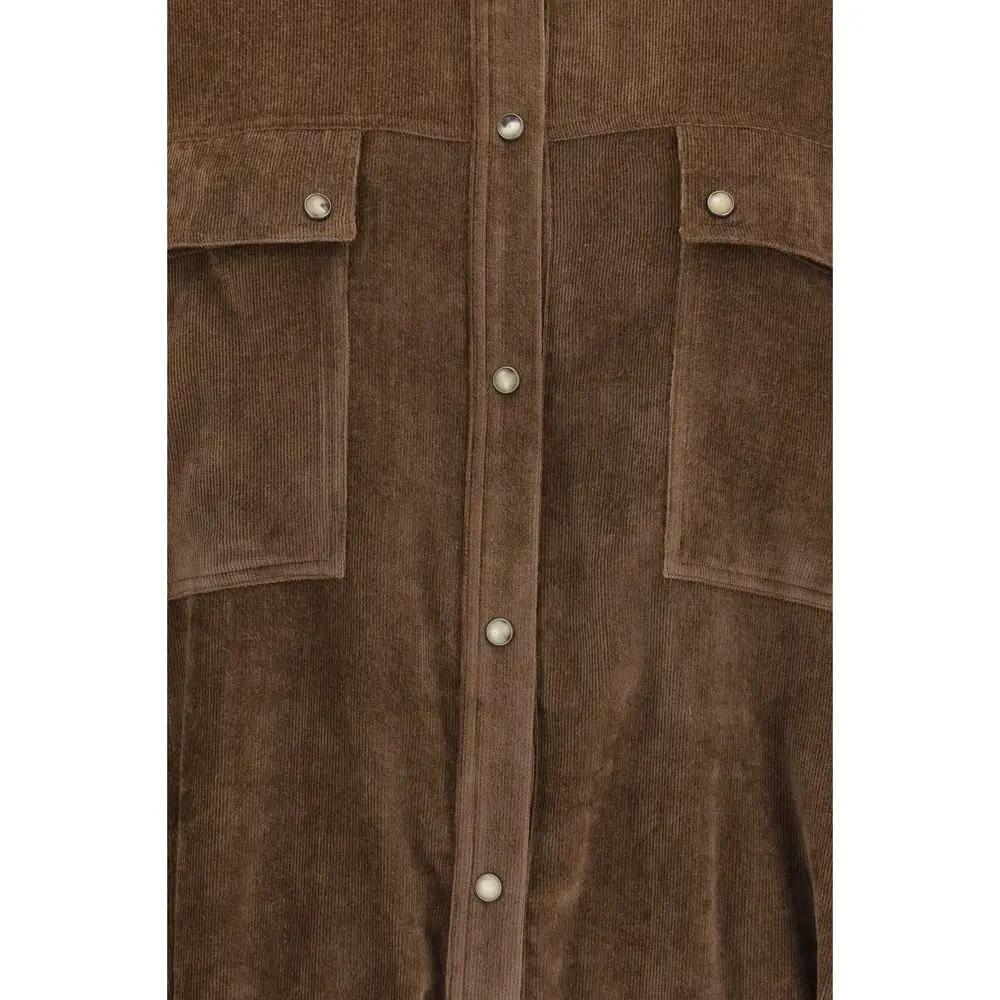 Brunello Cucinelli Brunello Cucinelli Brown Viscose Pattern Shirt