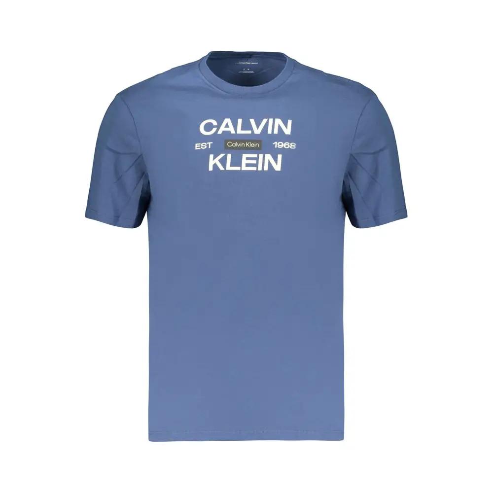 Calvin Klein Blue Cotton Men's T-Shirt