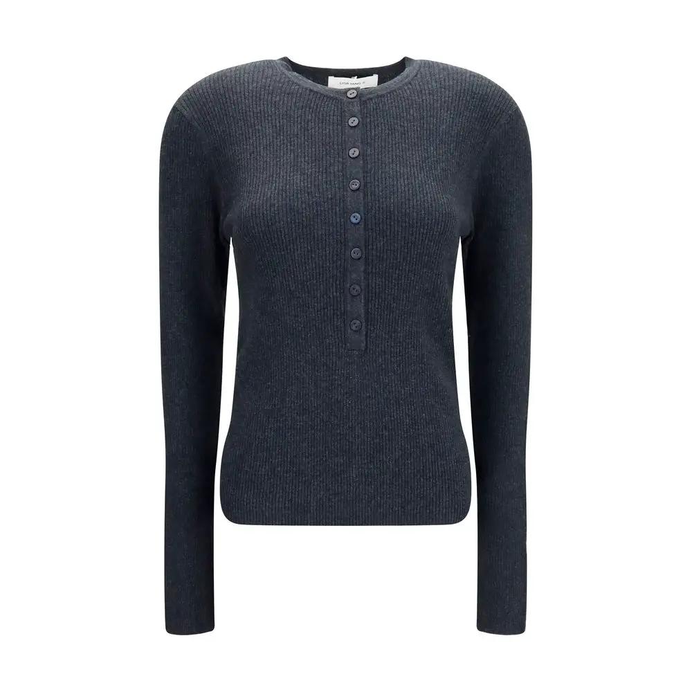 Lisa Yang Gray Cotton Sweatshirt