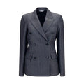 Balenciaga Gray Wool Oves Aries Blazer