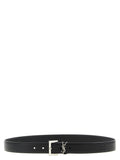 Saint Laurent Black Calfskin Regular Belt