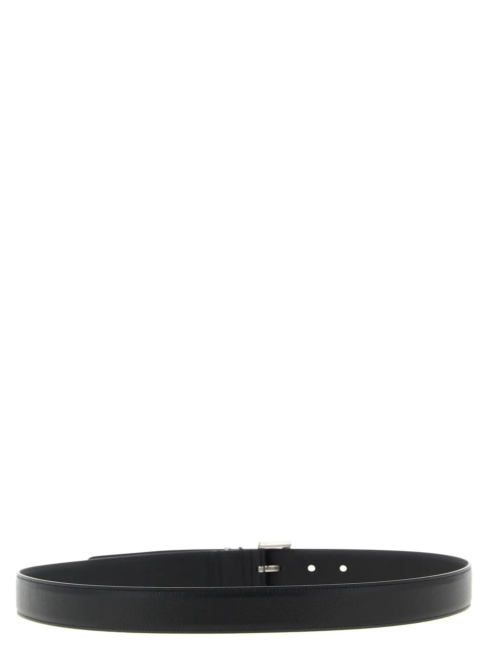 Saint Laurent Black Calfskin Regular Belt