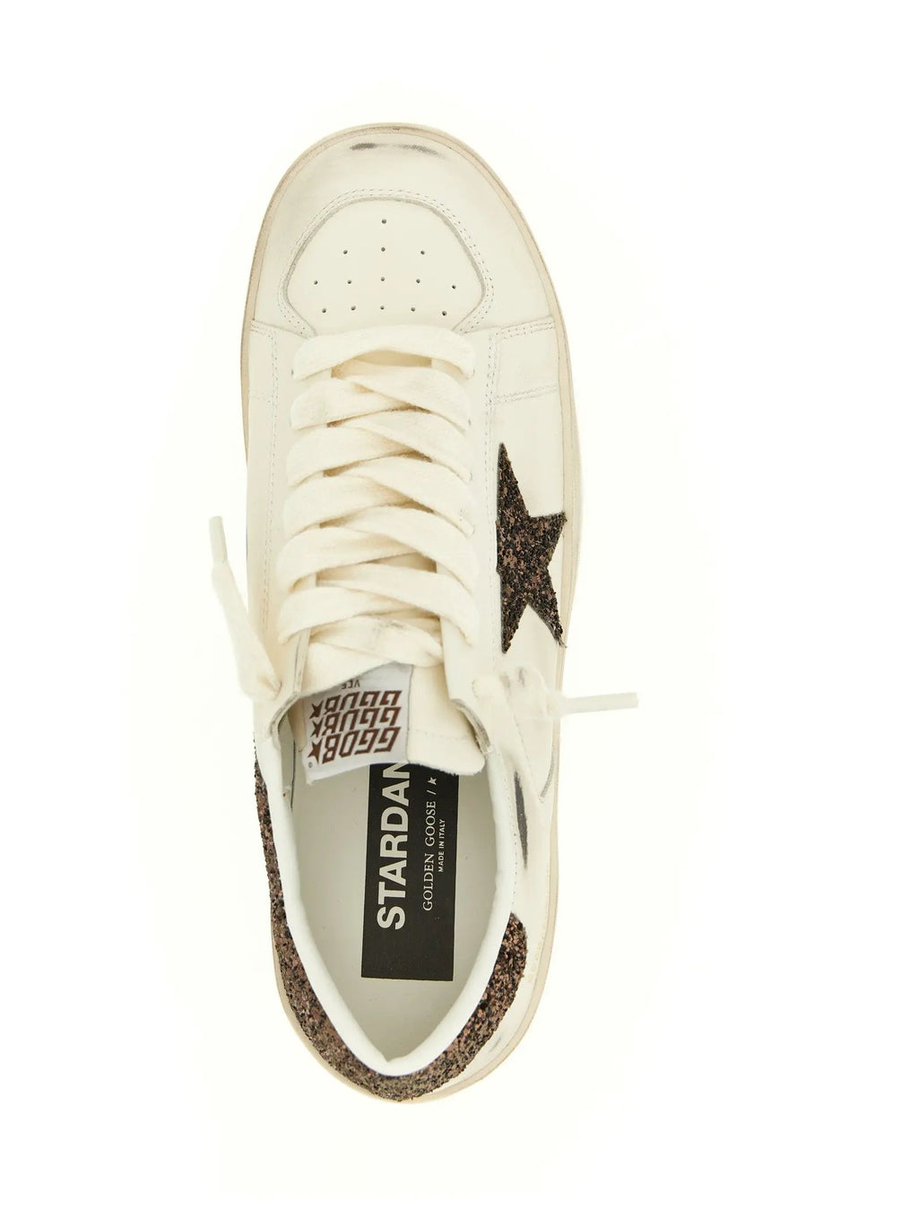 Golden Goose White Leather Low Top Sneakers