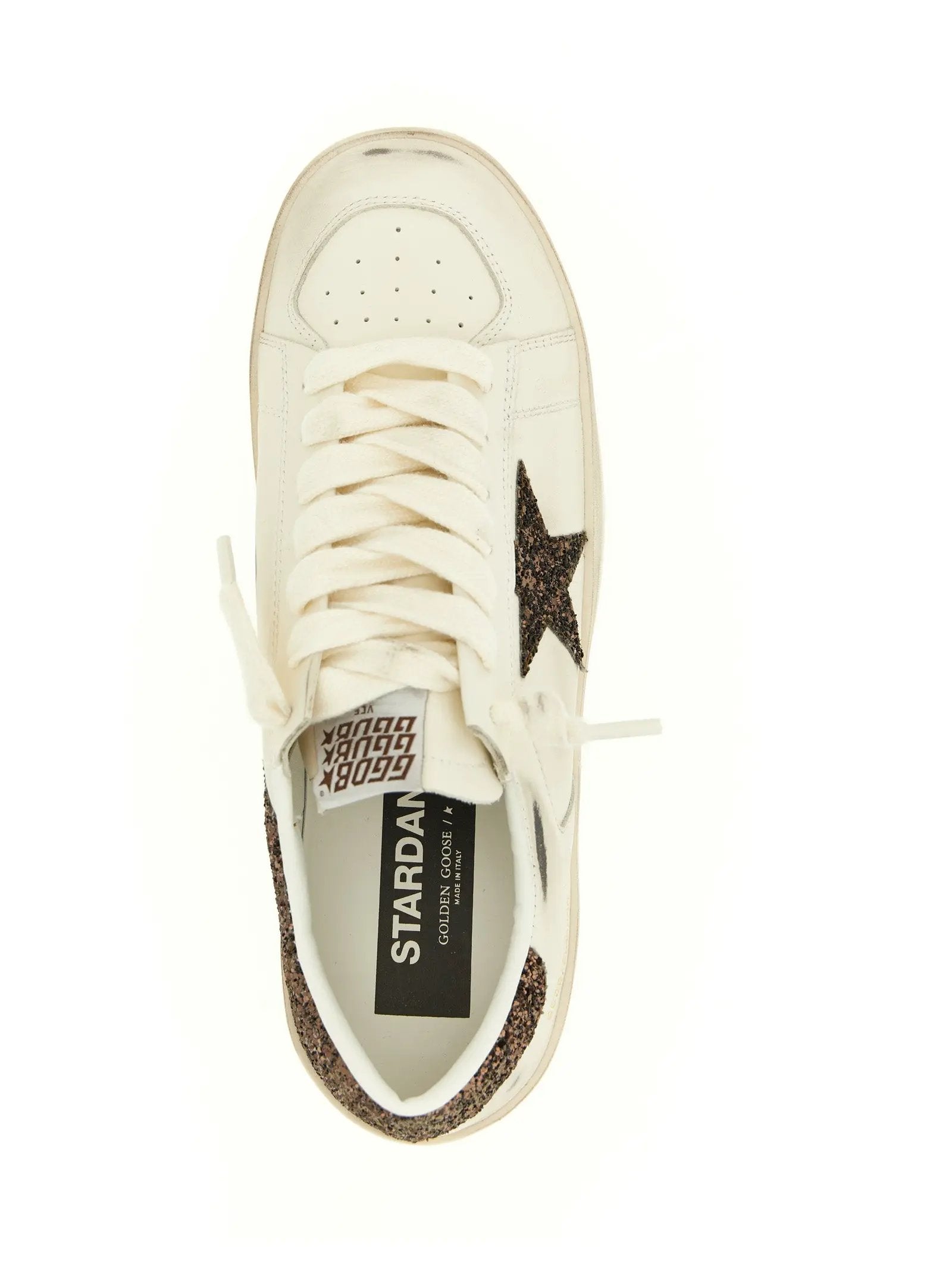 Golden Goose White Leather Low Top Sneakers
