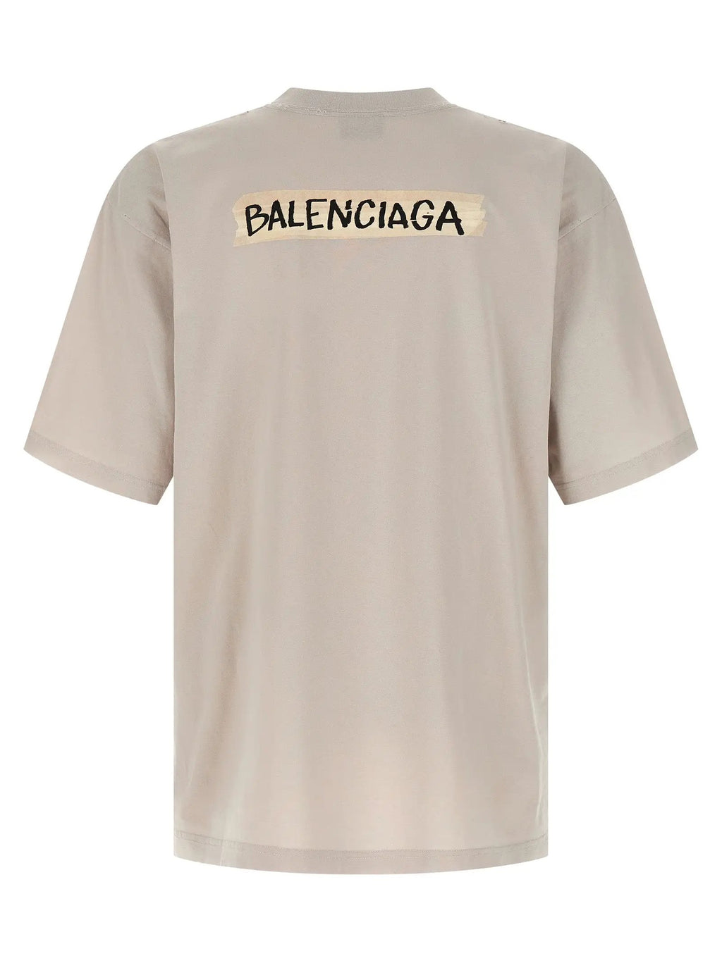 Balenciaga Gray Cotton T-Shirt