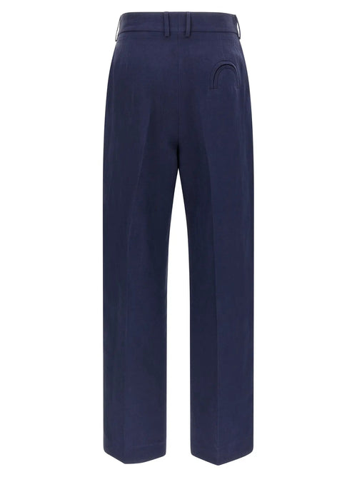 Blazé Milano Blazé Milano Blue Linen Casual Pants