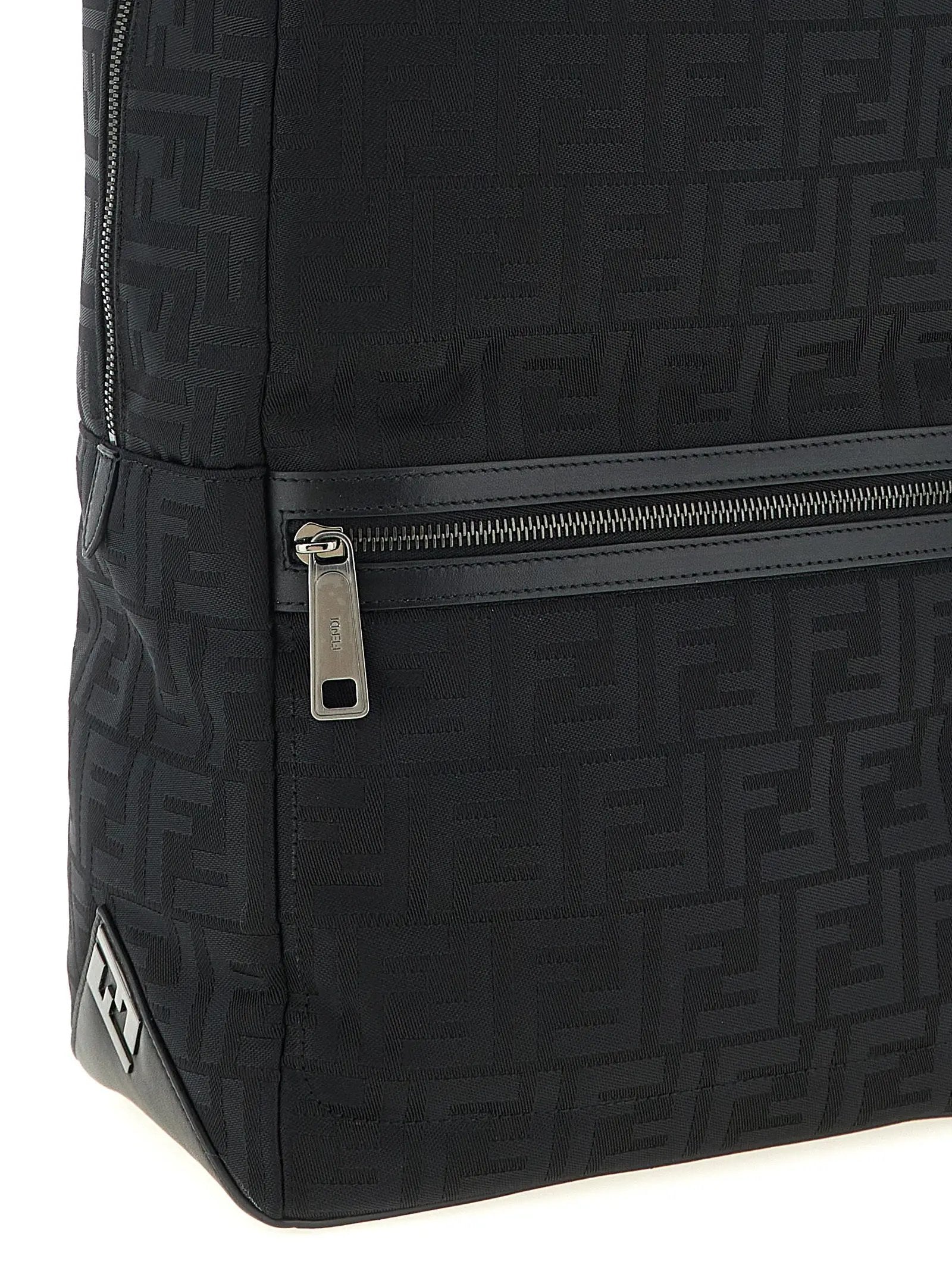 Fendi Black Polyamide Backpack