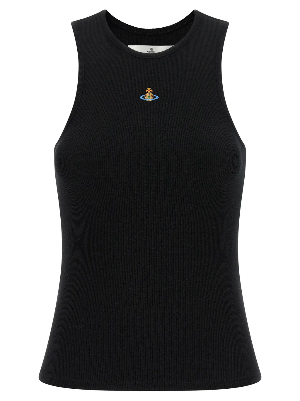 Vivienne Westwood Black Cotton Sleeveles T-Shirt