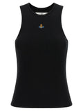 Vivienne Westwood Black Cotton Sleeveles T-Shirt