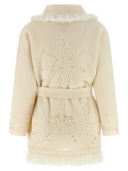 Alanui Alanui White Virgin Wool Cardigan