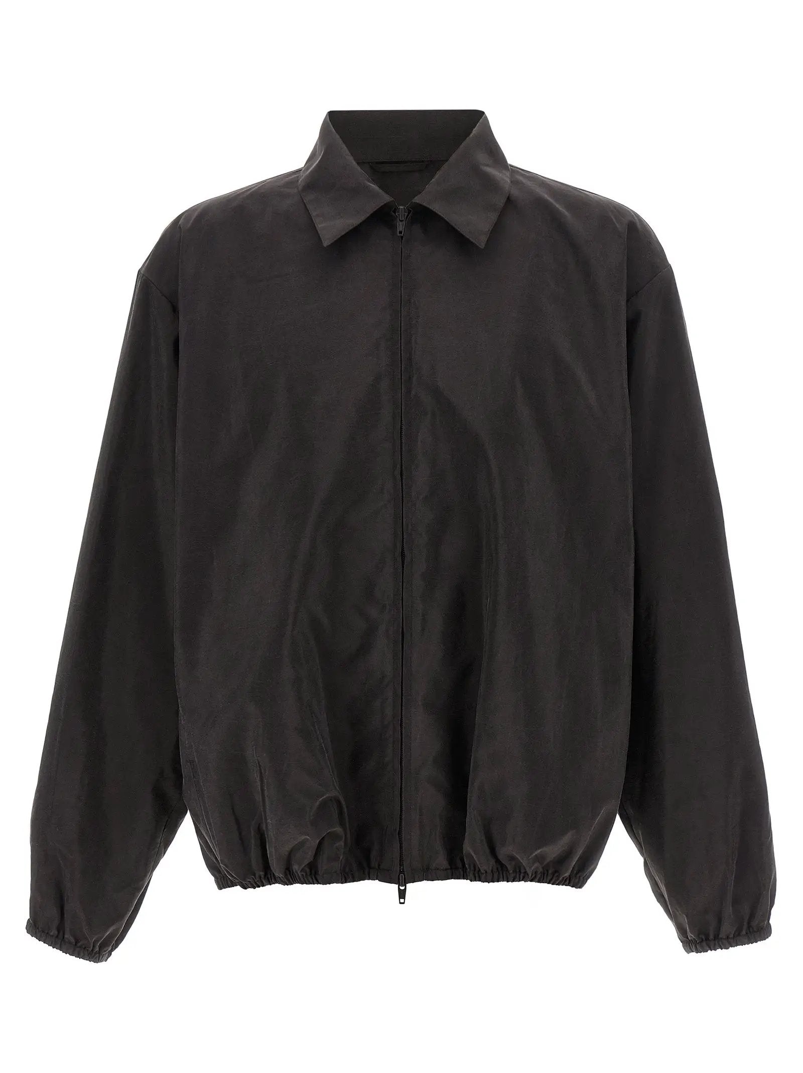 SSSTEIN Brown Silk Shell Jacket