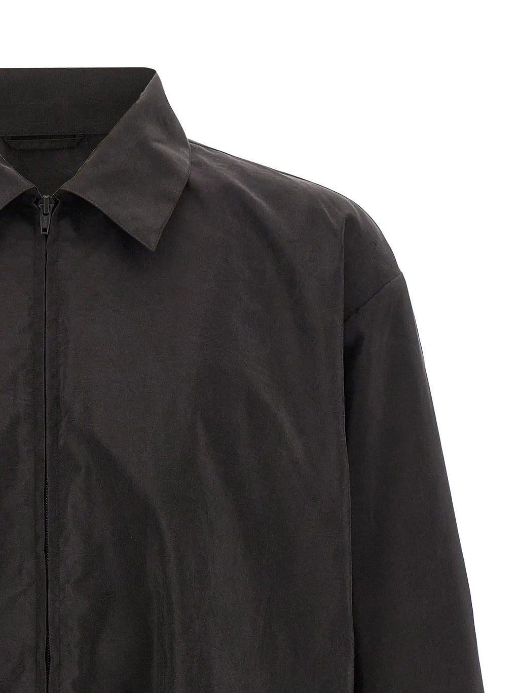 SSSTEIN Brown Silk Shell Jacket