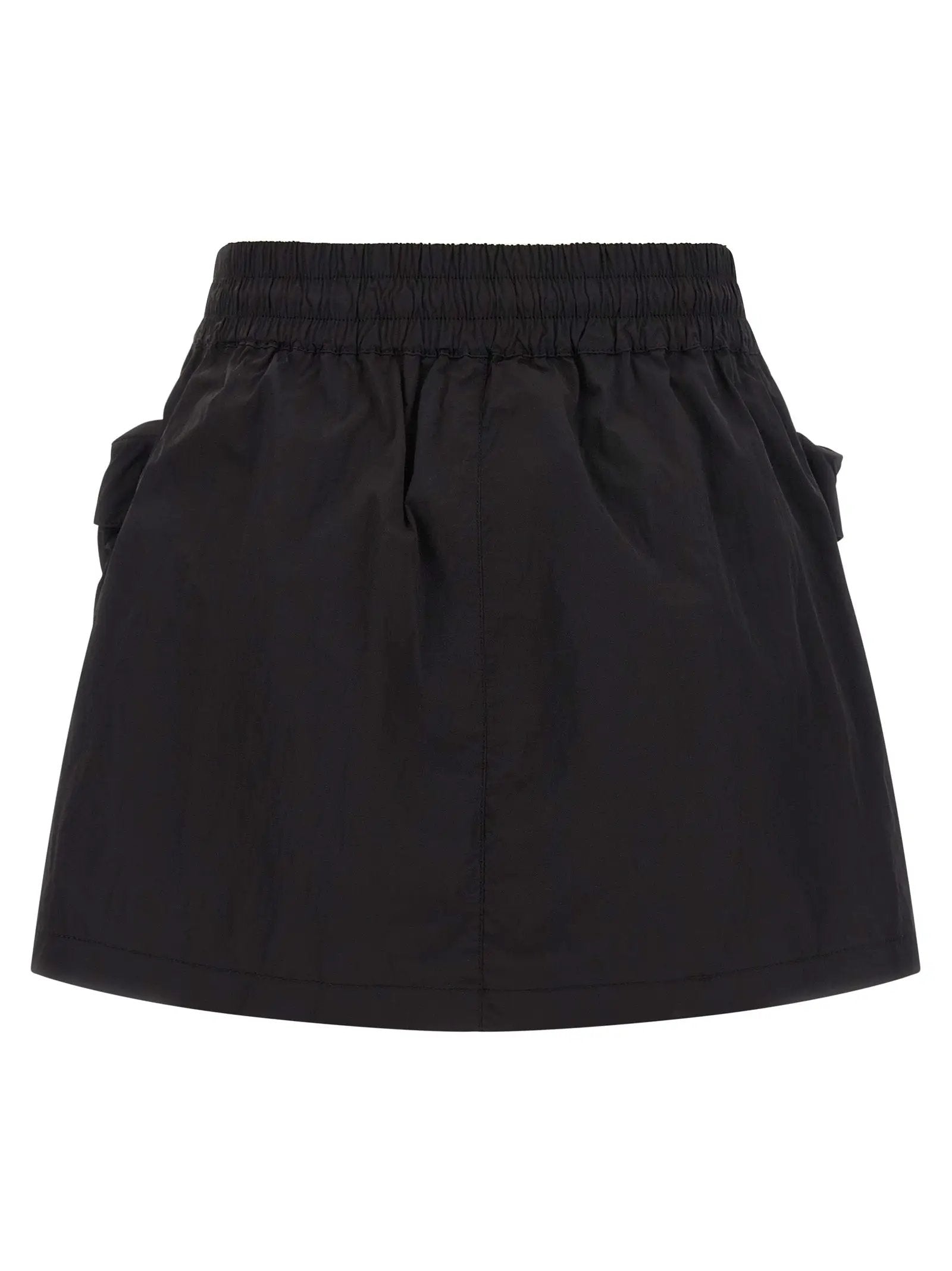 Diesel Black Polyamide Long Skirt