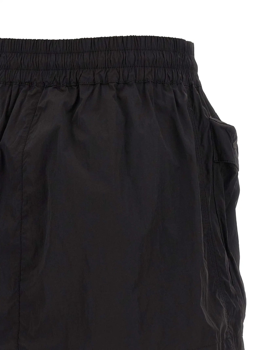 Diesel Black Polyamide Long Skirt