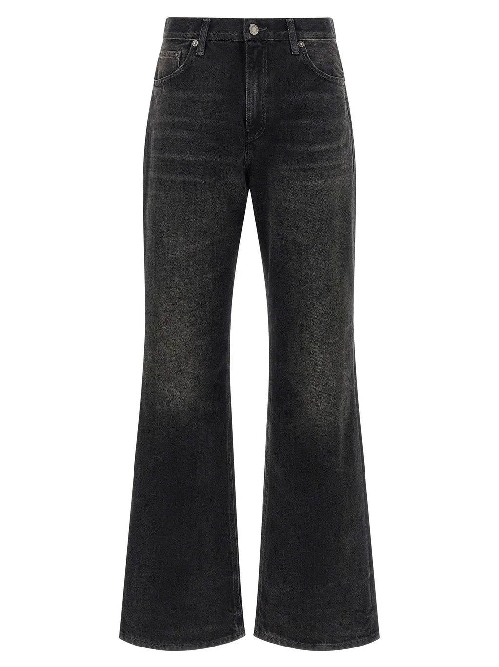 Haikure Black Cotton Flared Jeans