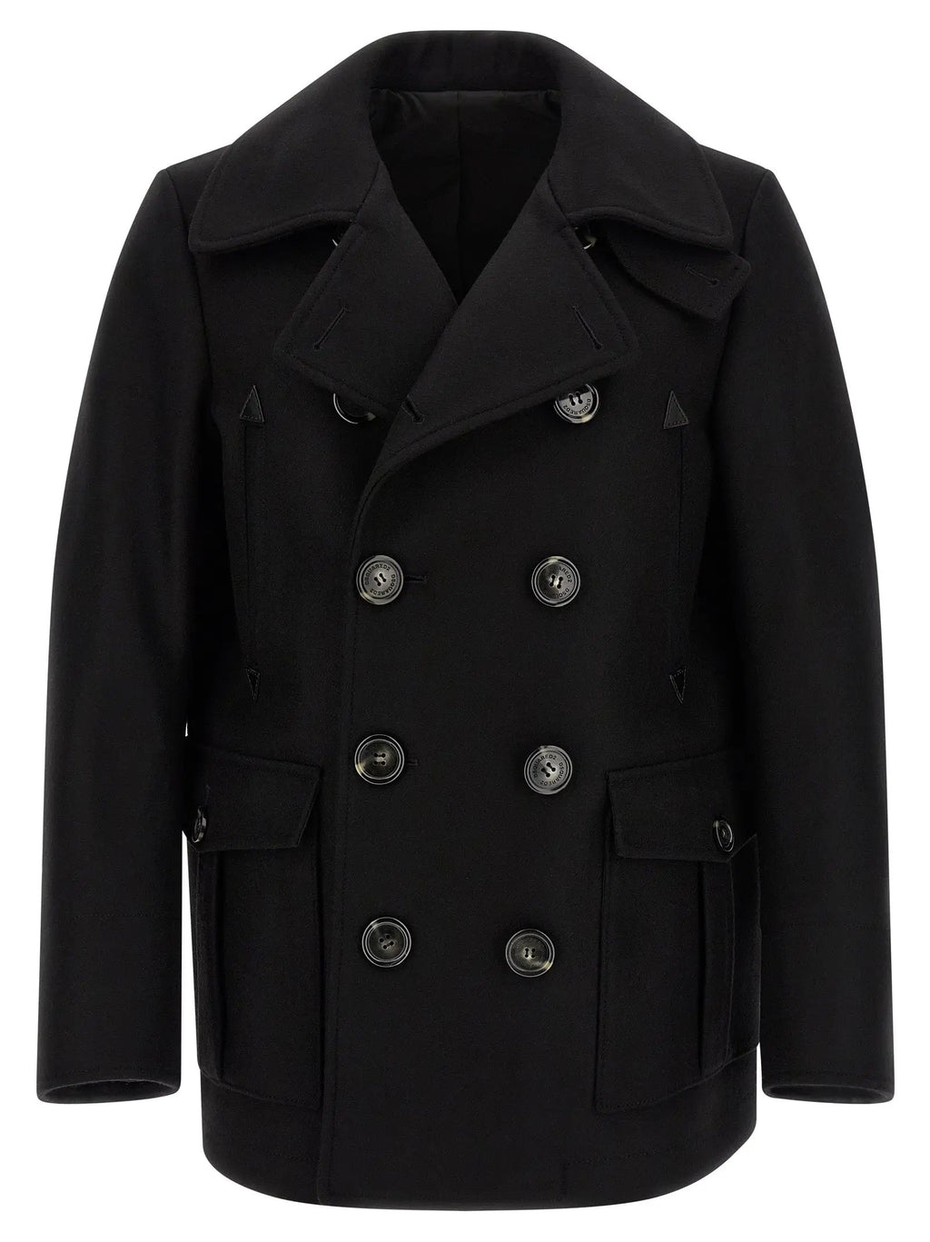 Dsquared² Black Wool Coat