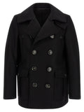 Dsquared² Black Wool Coat