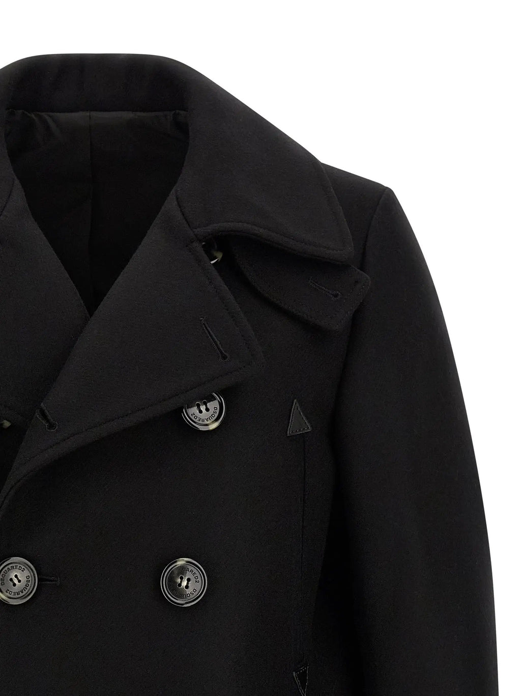 Dsquared² Black Wool Coat