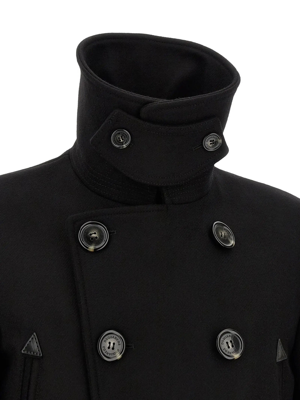 Dsquared² Black Wool Coat