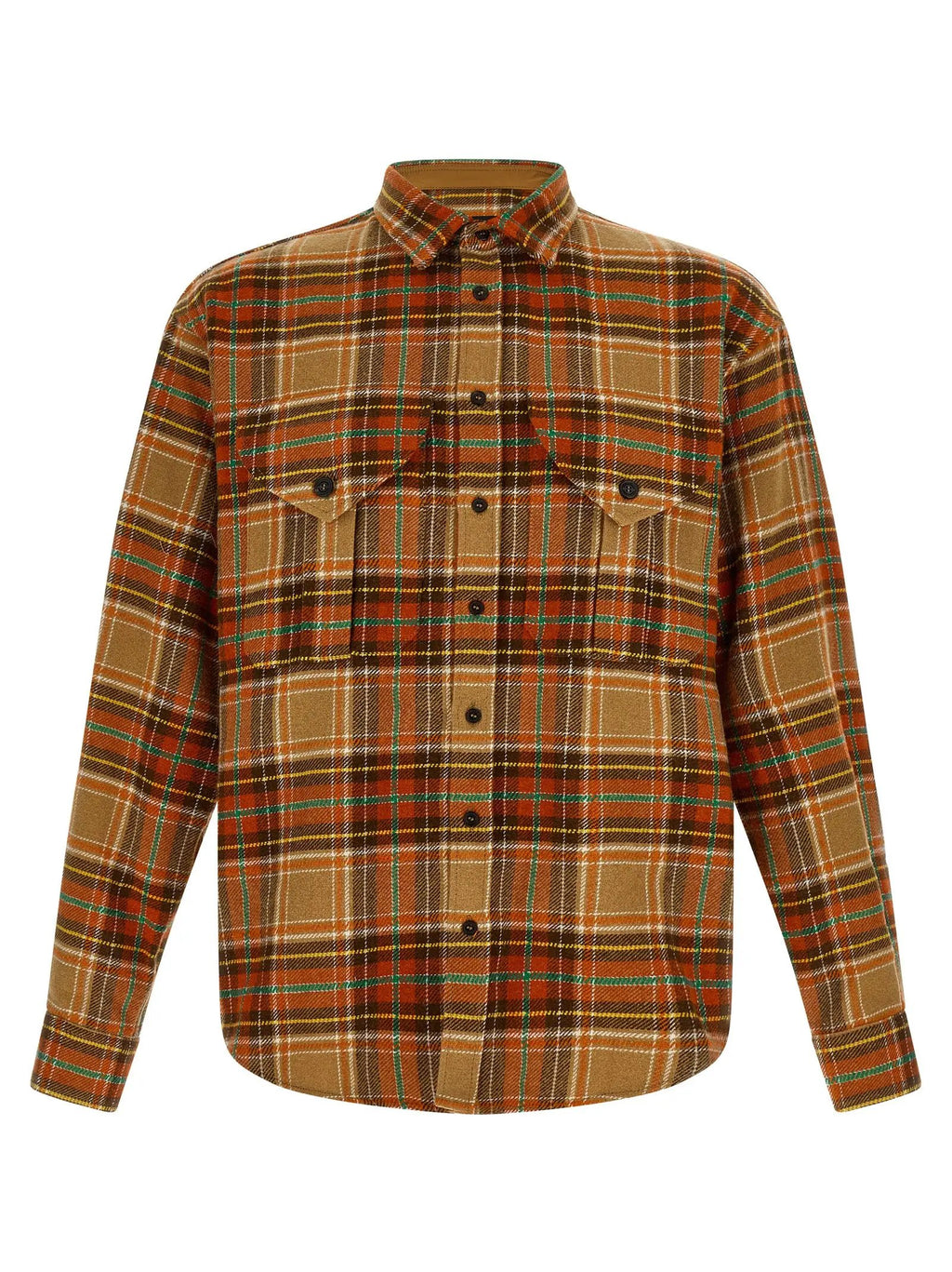 Dsquared² Orange Marabou Blouse