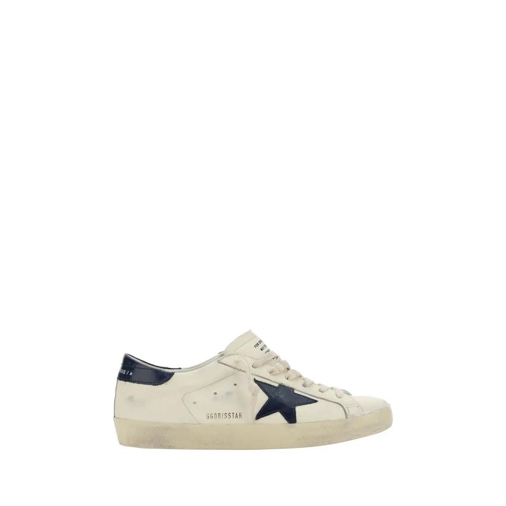 Golden Goose Golden Goose White Goatskin Low Top Sneakers