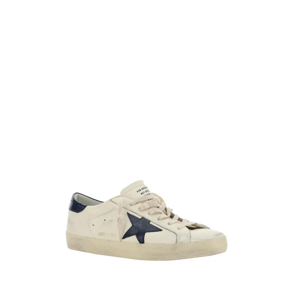 Golden Goose Golden Goose White Goatskin Low Top Sneakers