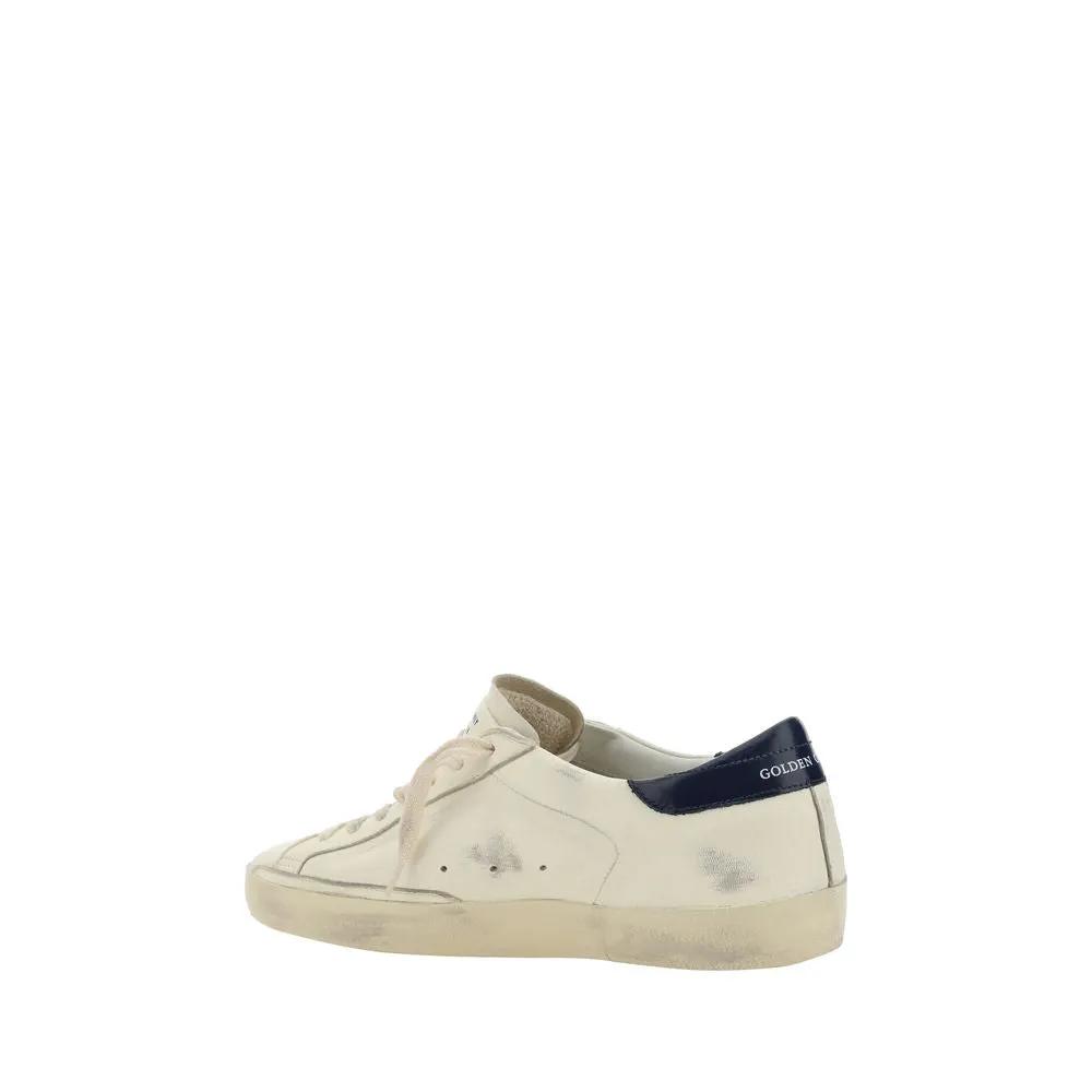 Golden Goose Golden Goose White Goatskin Low Top Sneakers