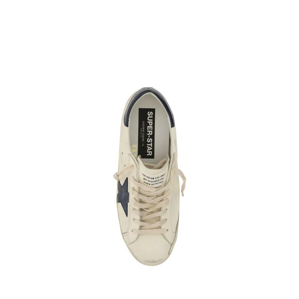 Golden Goose Golden Goose White Goatskin Low Top Sneakers