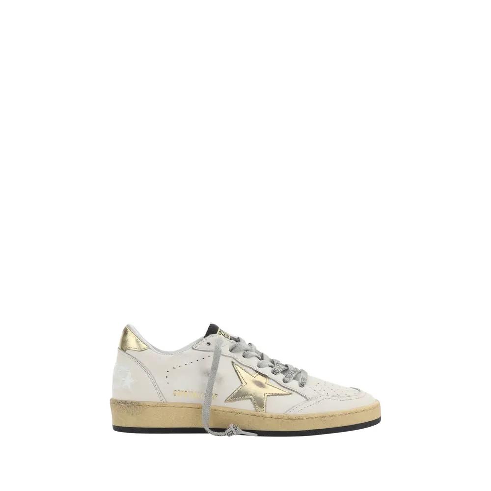 Golden Goose Golden Goose White Calf Leather Bos Taurus Sneakers