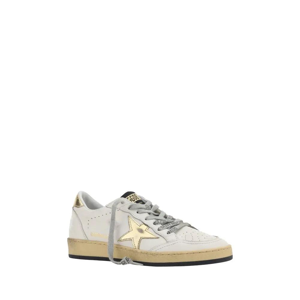 Golden Goose Golden Goose White Calf Leather Bos Taurus Sneakers