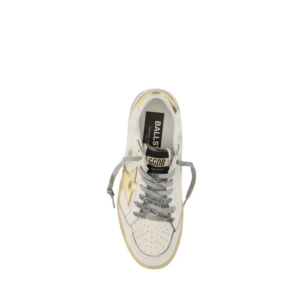 Golden Goose Golden Goose White Calf Leather Bos Taurus Sneakers