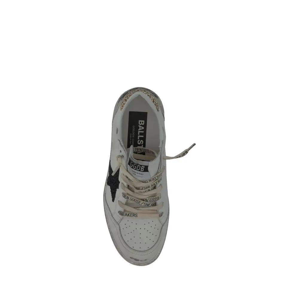 Golden Goose Golden Goose White Goatskin Low Top Sneakers