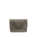 Saint Laurent Saint Laurent Bicolor Calf Leather Bos Taurus Shoulder Bag