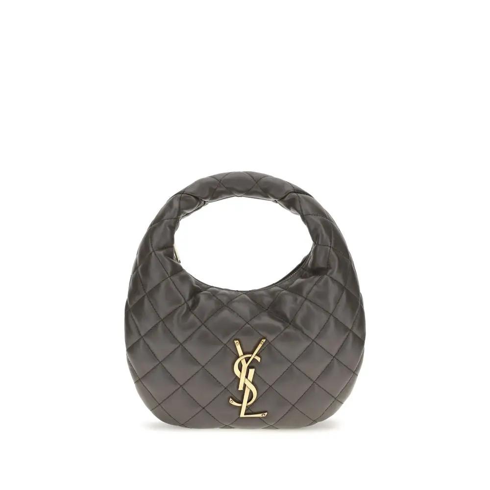 Saint Laurent Saint Laurent Gray Lamb Ovis Aries Aries Shoulder Bag