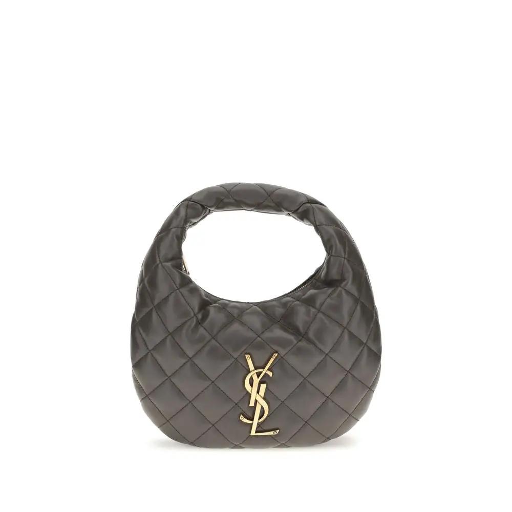 Saint Laurent Saint Laurent Gray Lamb Ovis Aries Aries Shoulder Bag