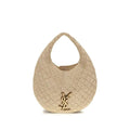 Saint Laurent Saint Laurent Beige Raffia Shoulder Bag