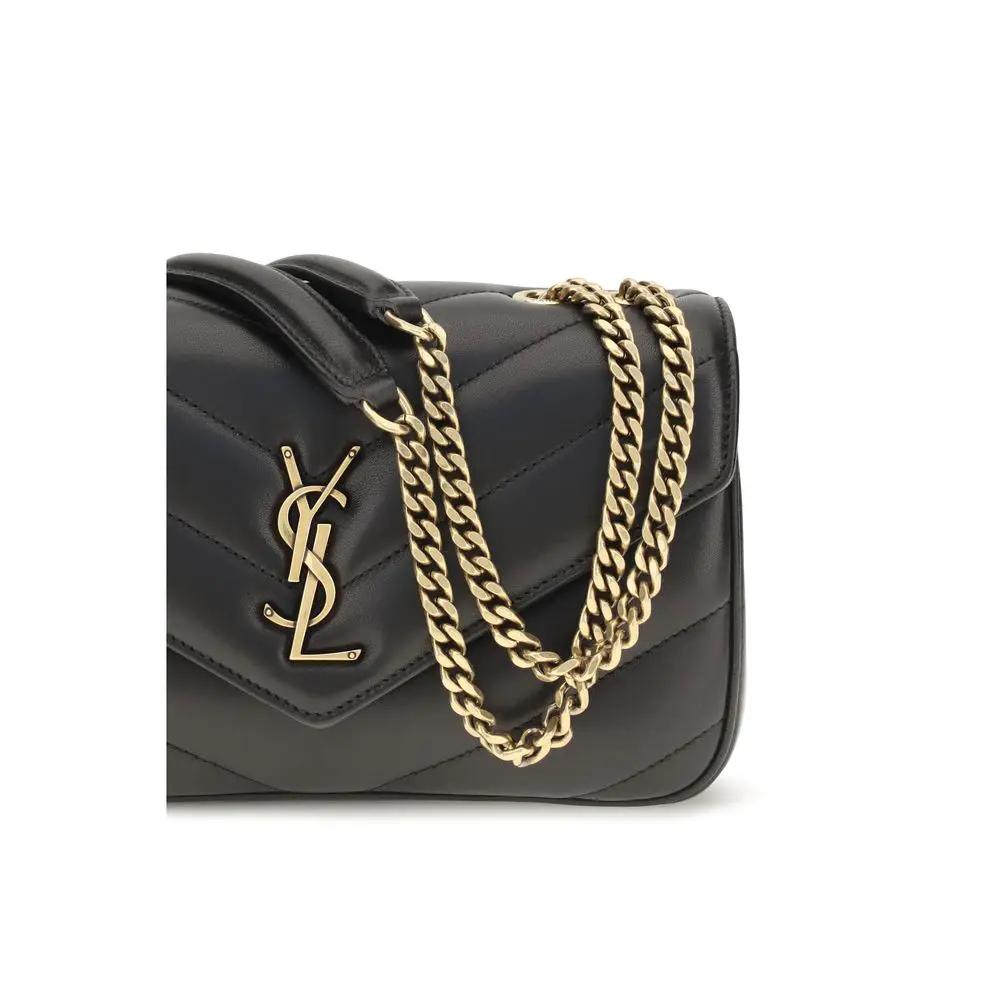 Saint Laurent Saint Laurent Black Lamb Ovis Aries Aries Shoulder Bag