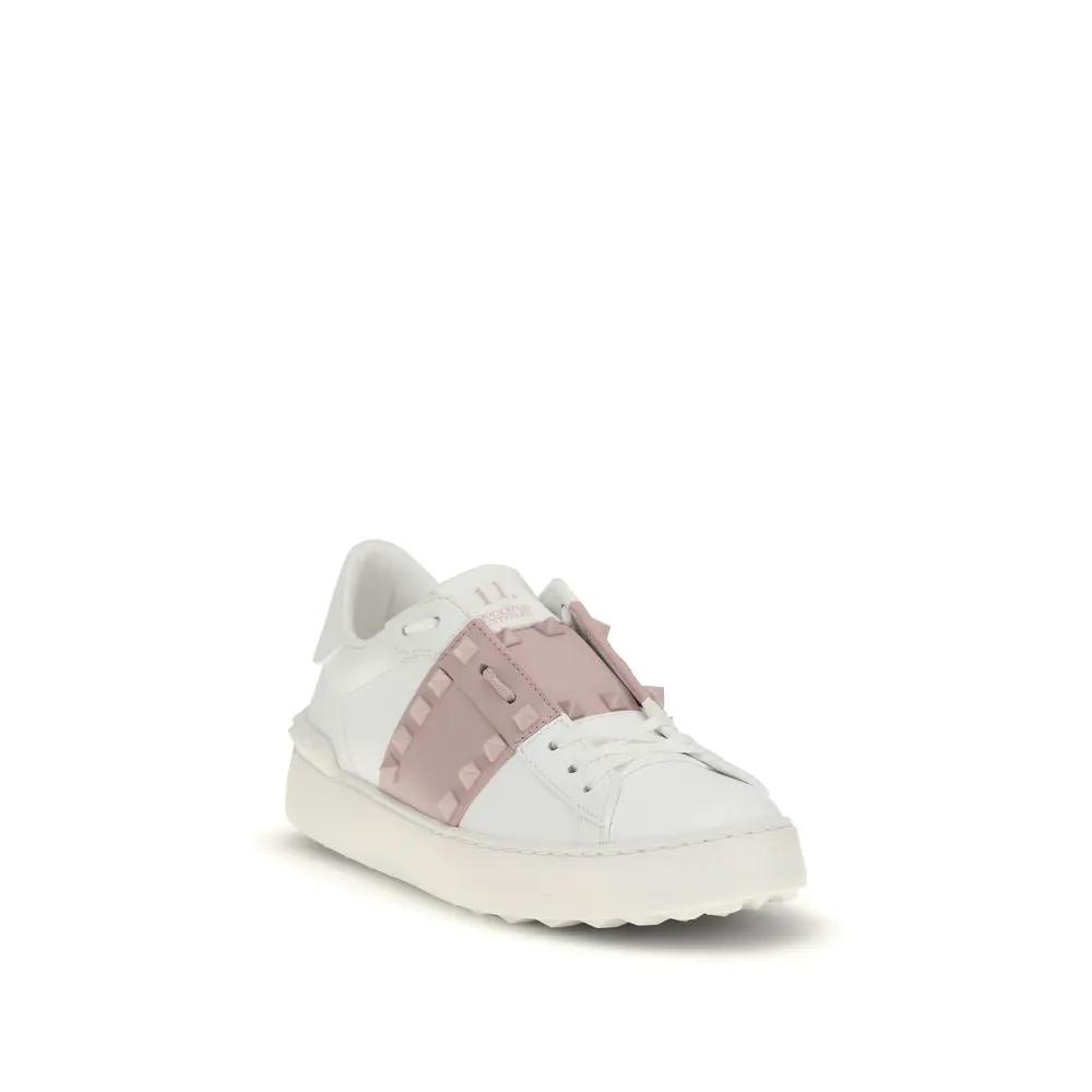 Valentino Garavani Valentino Garavani White Calf Leather Bos Taurus Low Top Sneakers