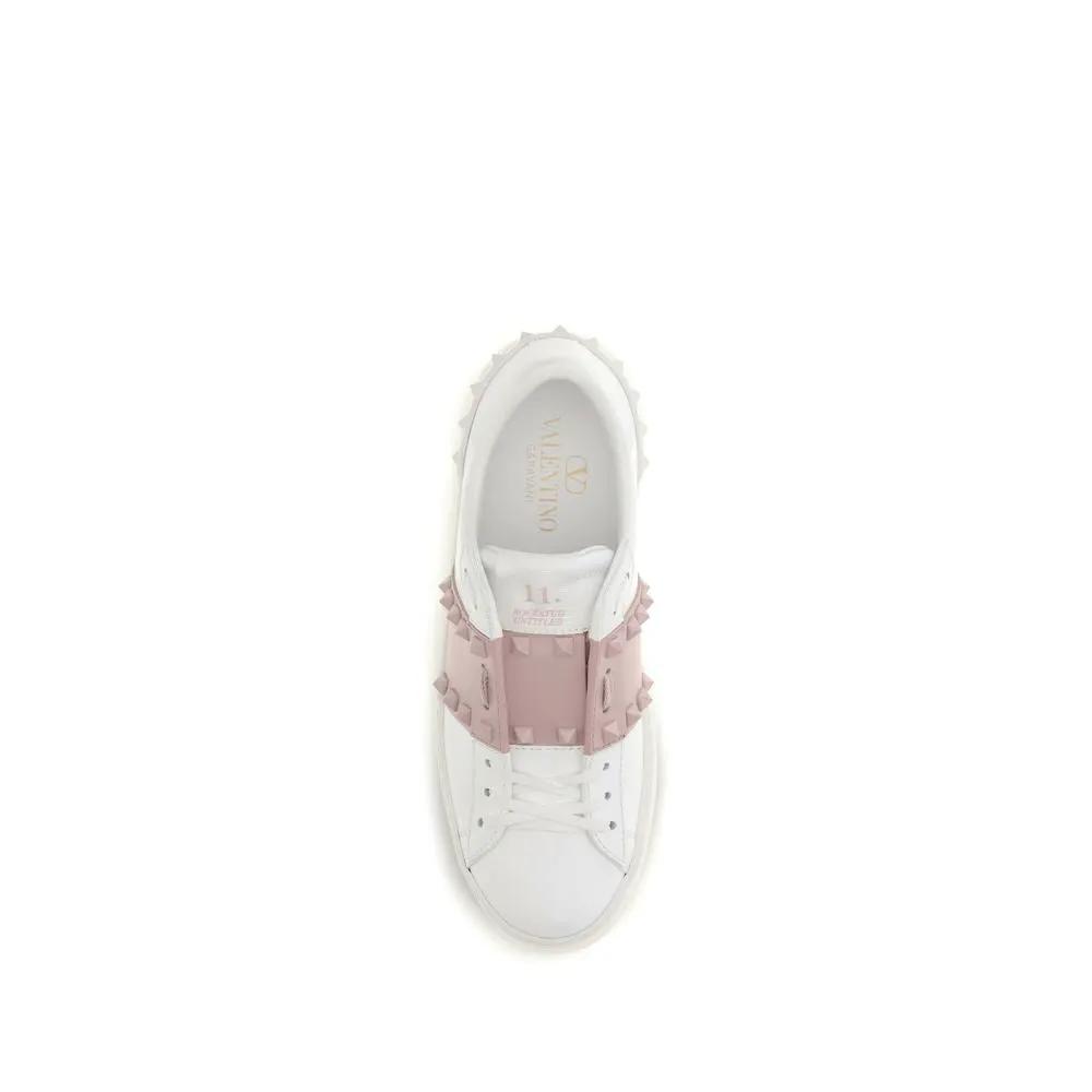 Valentino Garavani Valentino Garavani White Calf Leather Bos Taurus Low Top Sneakers