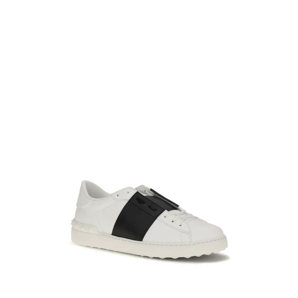 Valentino Garavani Valentino Garavani Blue Calf Leather Bos Taurus Low Top Sneakers