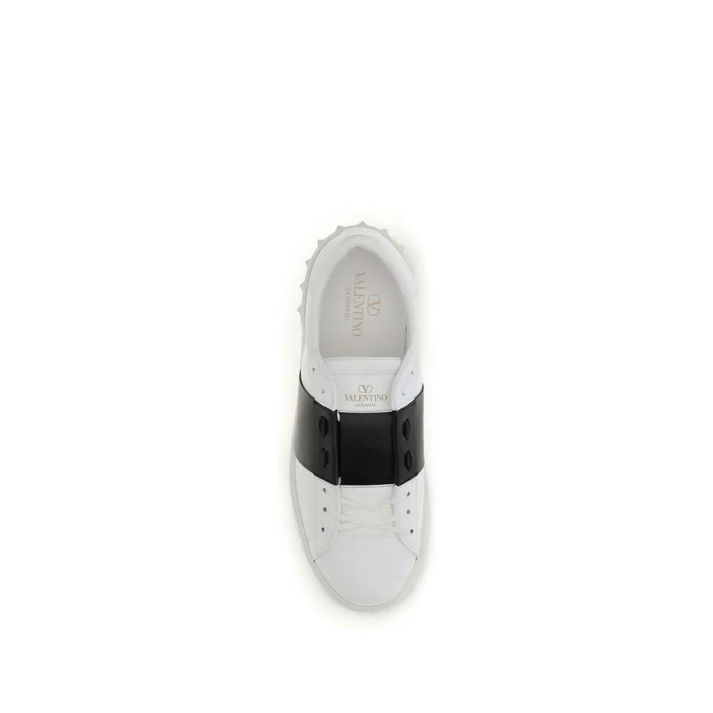 Valentino Garavani Valentino Garavani Blue Calf Leather Bos Taurus Low Top Sneakers