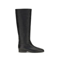 Herbert Levine Black Calf Leather Bos Taurus Ankle Boots