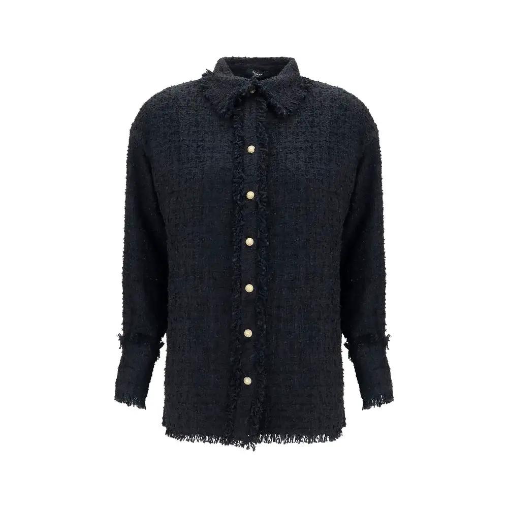 Balmain Balmain Black Polyamide Shirt